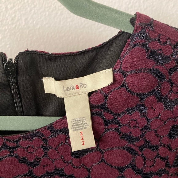 Lark&Ro Lace Merlot Women’s Size 2 Dress - Picture 6 of 7